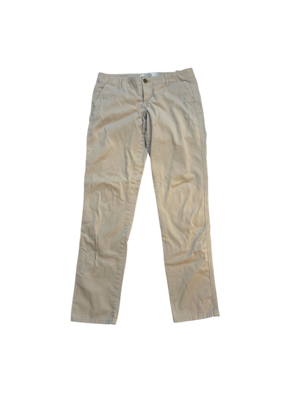 Hollister Khaki Chinos Junior W27 L31 5R Slim Straight Classic Minimalist Beige